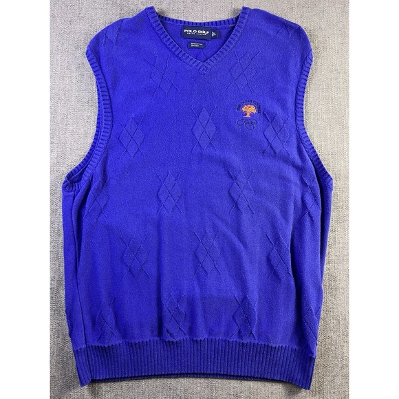 Ralph Lauren Other - Polo Golf Ralph Lauren Vest Men's L The Ocean Course Kiawah Silk Blend Purple